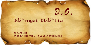 Dörnyei Otília névjegykártya